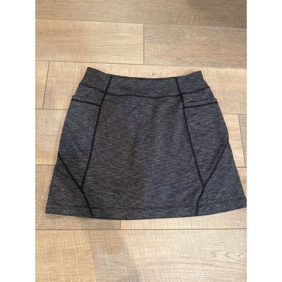Athleta Gray Athletic Skort With Built-In Shorts Size M - Picture 1 of 7
